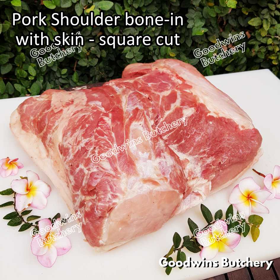 Pork shoulder PICNIC bone-in Local Premium WHOLE CUT UTUH 10kg | kapsim babi collar boston-butt frozen - Image 3