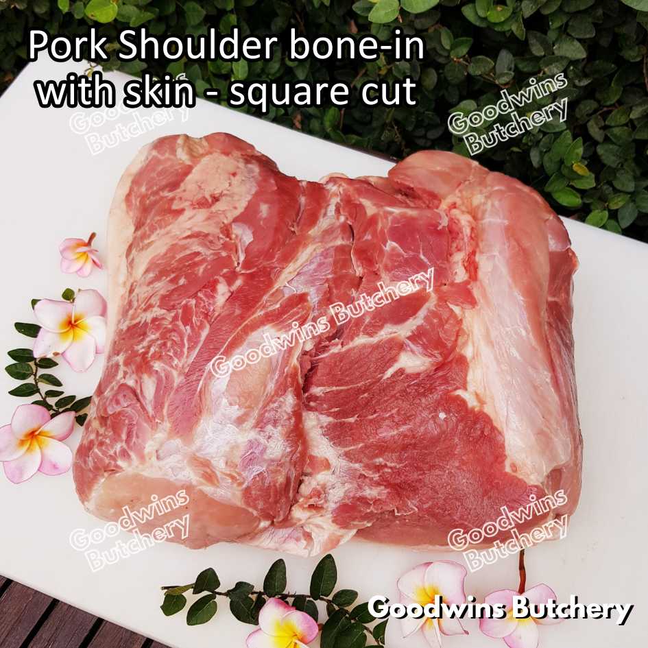 Pork shoulder PICNIC bone-in Local Premium WHOLE CUT UTUH 10kg | kapsim babi collar boston-butt frozen - Image 2