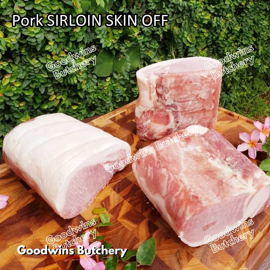 Pork SIRLOIN PORTIONED SMALL ROAST CUT skin-off Local Premium 1kg | daging babi has luar frozen - Image 29
