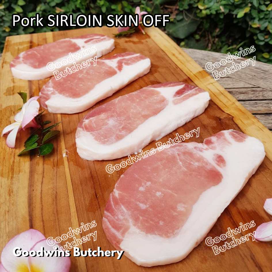 Pork SIRLOIN PORTIONED SMALL ROAST CUT skin-off Local Premium 1kg | daging babi has luar frozen - Image 17