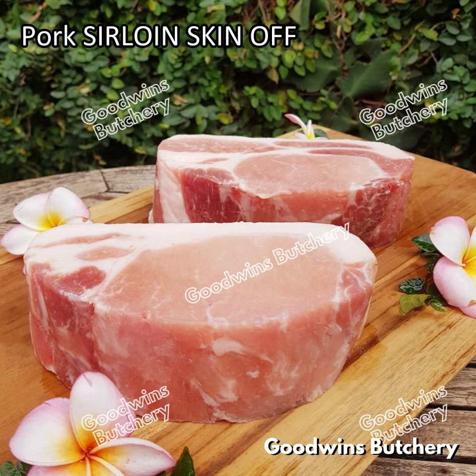 Pork SIRLOIN PORTIONED SMALL ROAST CUT skin-off Local Premium 1kg | daging babi has luar frozen - Image 11