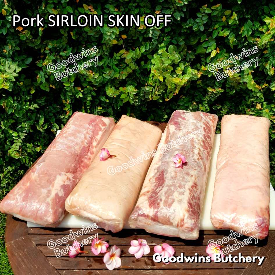 Pork SIRLOIN PORTIONED SMALL ROAST CUT skin-off Local Premium 1kg | daging babi has luar frozen - Image 18