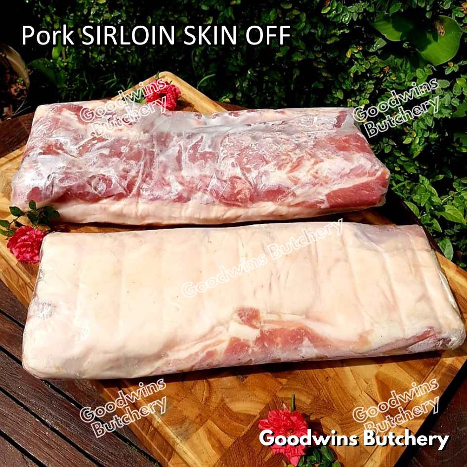 Pork SIRLOIN PORTIONED SMALL ROAST CUT skin-off Local Premium 1kg | daging babi has luar frozen - Image 26