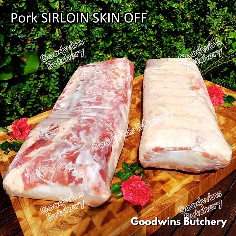 Pork SIRLOIN PORTIONED SMALL ROAST CUT skin-off Local Premium 1kg | daging babi has luar frozen - Image 6