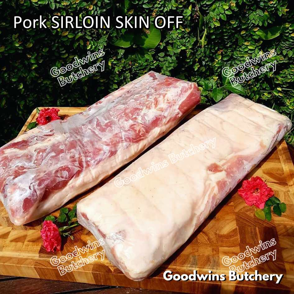Pork SIRLOIN PORTIONED SMALL ROAST CUT skin-off Local Premium 1kg | daging babi has luar frozen - Image 15