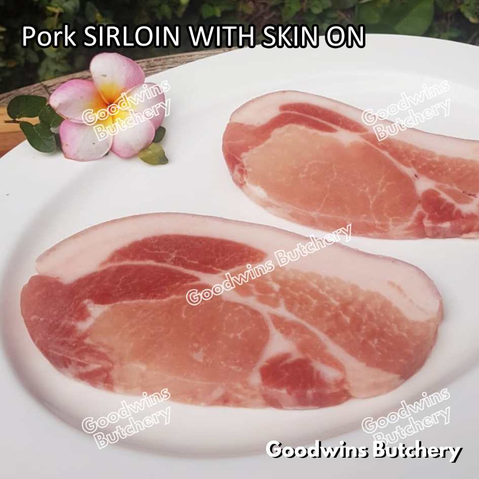 Pork SIRLOIN PORTIONED SMALL ROAST CUT skin-off Local Premium 1kg | daging babi has luar frozen - Image 23