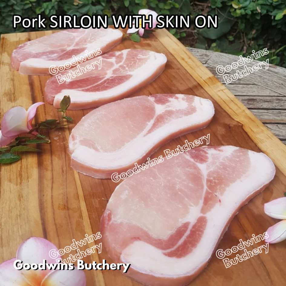 Pork SIRLOIN PORTIONED SMALL ROAST CUT skin-off Local Premium 1kg | daging babi has luar frozen - Image 40