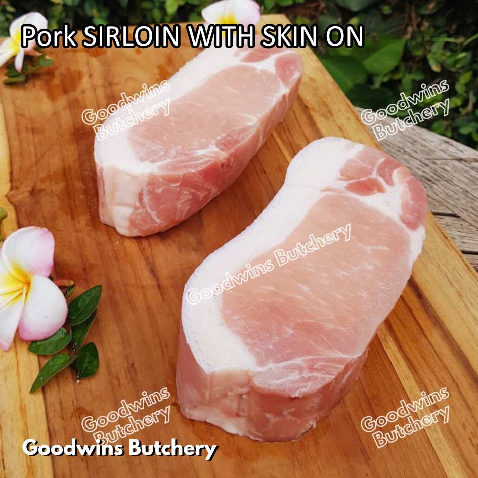 Pork SIRLOIN PORTIONED SMALL ROAST CUT skin-off Local Premium 1kg | daging babi has luar frozen - Image 38