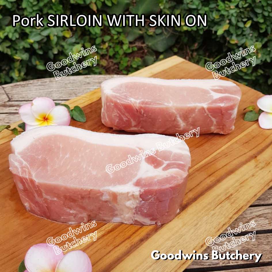 Pork SIRLOIN PORTIONED SMALL ROAST CUT skin-off Local Premium 1kg | daging babi has luar frozen - Image 37