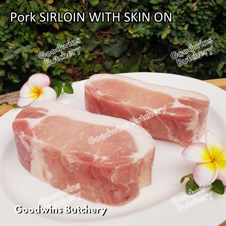 Pork SIRLOIN PORTIONED SMALL ROAST CUT skin-off Local Premium 1kg | daging babi has luar frozen - Image 21
