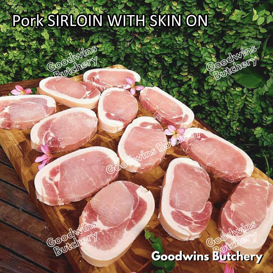 Pork SIRLOIN PORTIONED SMALL ROAST CUT skin-off Local Premium 1kg | daging babi has luar frozen - Image 33