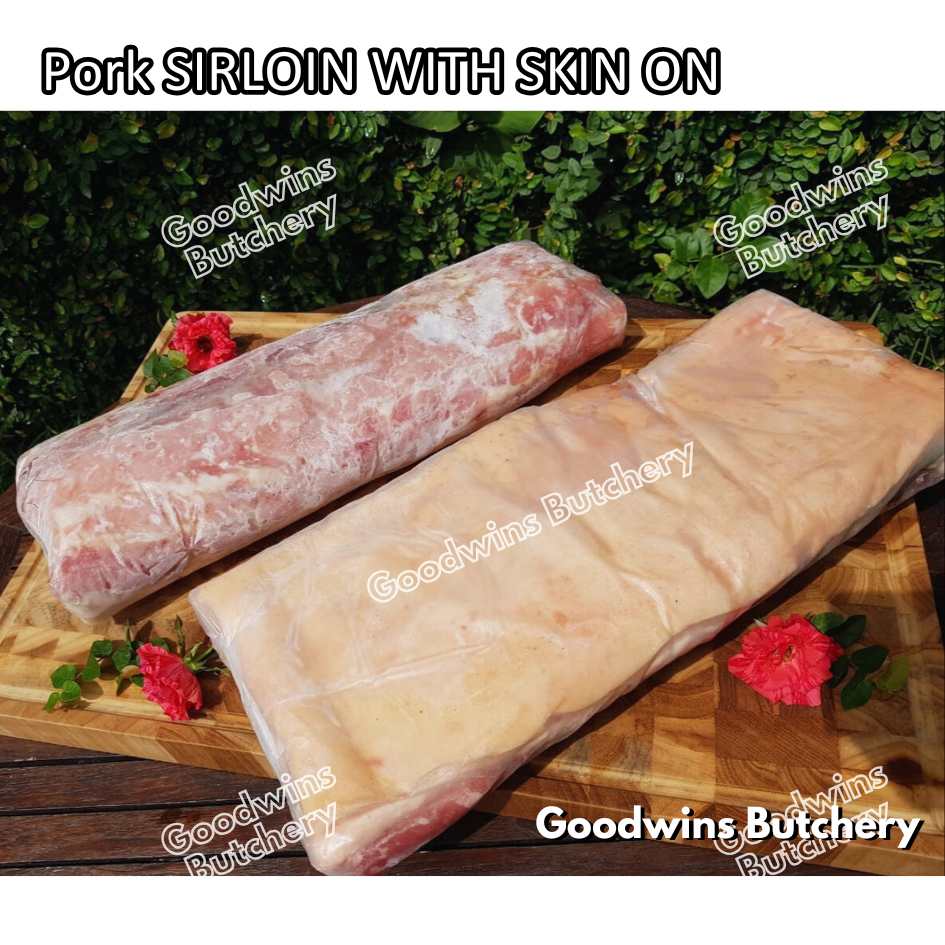 Pork SIRLOIN PORTIONED SMALL ROAST CUT skin-off Local Premium 1kg | daging babi has luar frozen - Image 32