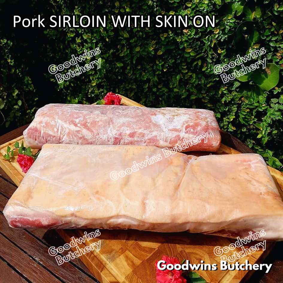 Pork SIRLOIN PORTIONED SMALL ROAST CUT skin-off Local Premium 1kg | daging babi has luar frozen - Image 30