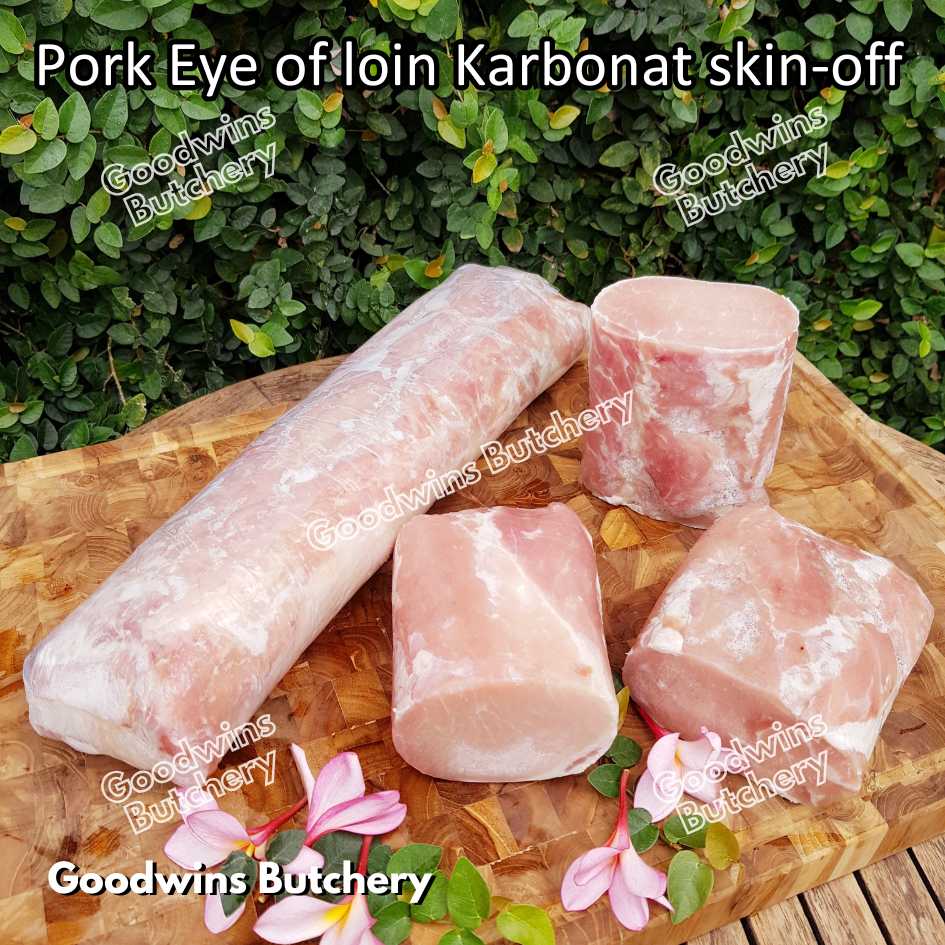 Pork EYE OF LOIN SKIN OFF Local Premium | FRESHLY DICED DADU CUTS 2cm 1kg | Sirloin Karbonat has luar babi tanpa kulit beku frozen - Image 41