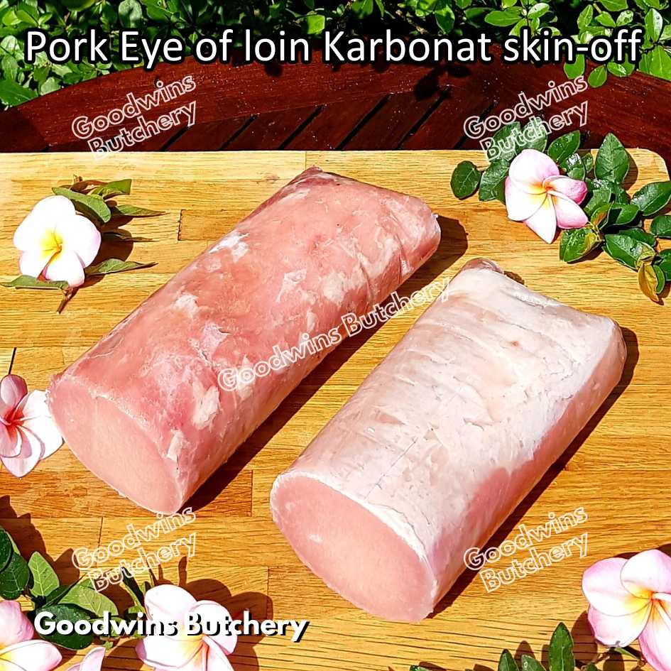 Pork EYE OF LOIN SKIN OFF Local Premium | FRESHLY DICED DADU CUTS 2cm 1kg | Sirloin Karbonat has luar babi tanpa kulit beku frozen - Image 16