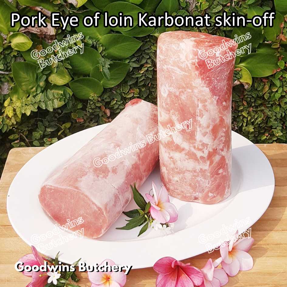 Pork EYE OF LOIN SKIN OFF Local Premium | FRESHLY DICED DADU CUTS 2cm 1kg | Sirloin Karbonat has luar babi tanpa kulit beku frozen - Image 39