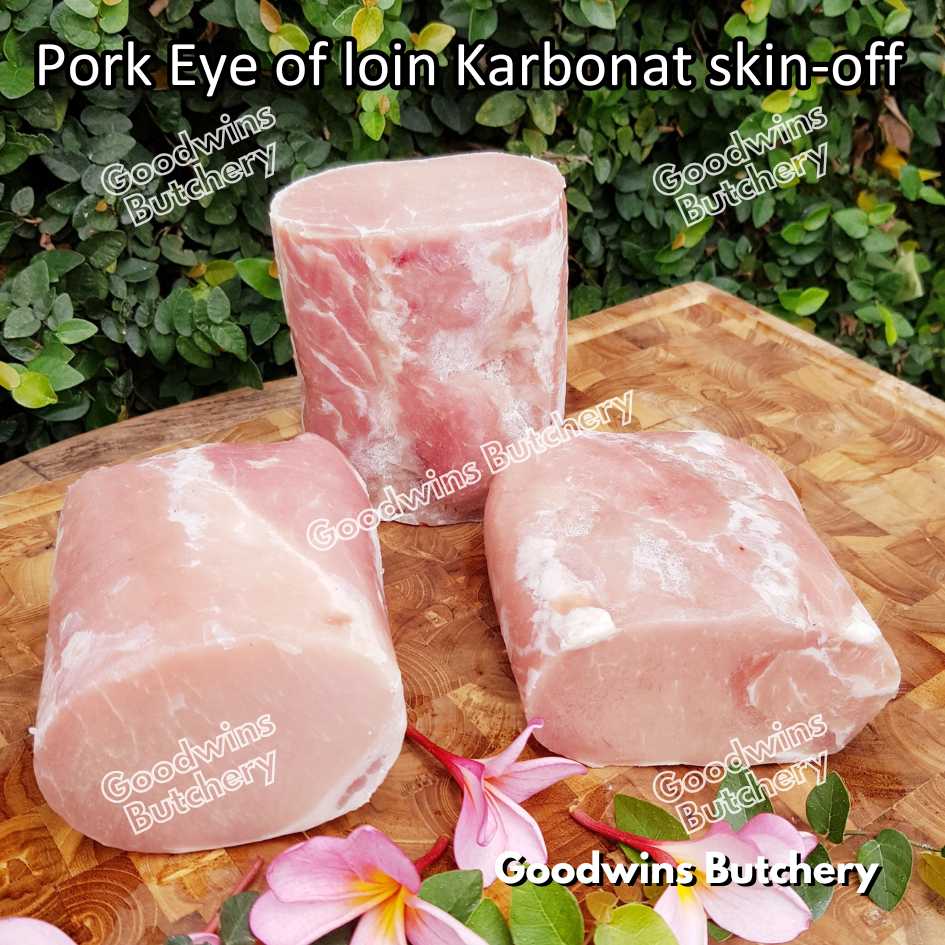 Pork EYE OF LOIN SKIN OFF Local Premium | FRESHLY DICED DADU CUTS 2cm 1kg | Sirloin Karbonat has luar babi tanpa kulit beku frozen - Image 34