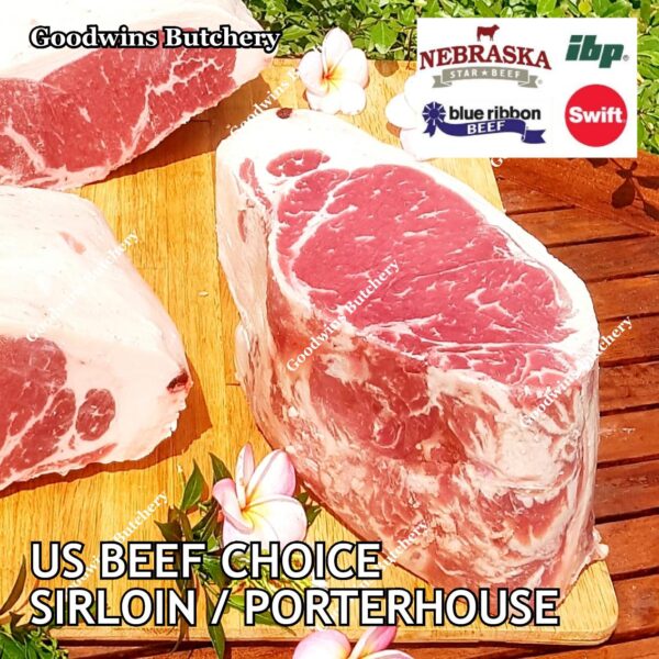 Beef SIRLOIN US CHOICE whole cuts 7kg USDA Swift IBP BlueRibbon Nebraska daging sapi has luar Striploin New York strip frozen - Image 22