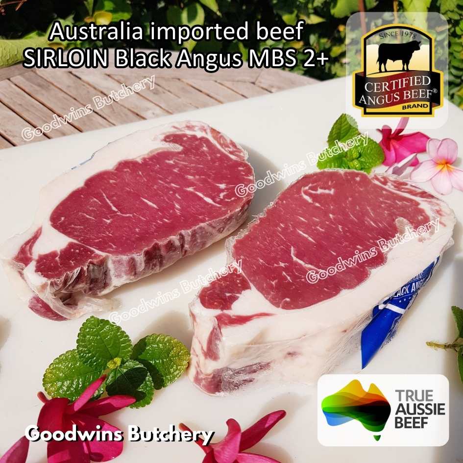 Beef SIRLOIN BLACK ANGUS marbling MB2+ steak cuts 350-900gr | Australia STEER (young cattle) Ebony / Jack's Creek | daging sapi has luar Striploin New York strip frozen - Image 18