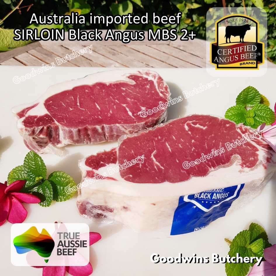 Beef SIRLOIN BLACK ANGUS marbling MB2+ steak cuts 350-900gr | Australia STEER (young cattle) Ebony / Jack's Creek | daging sapi has luar Striploin New York strip frozen - Image 38