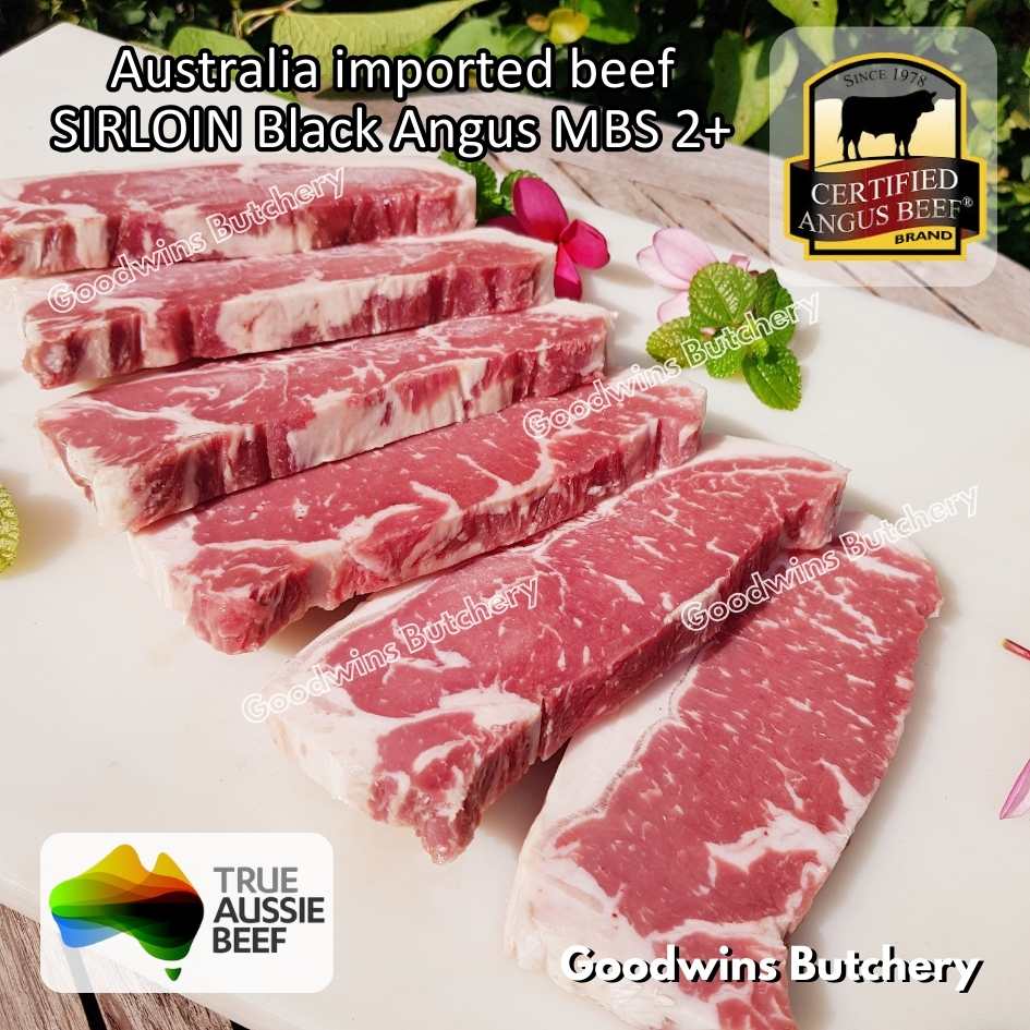 Beef SIRLOIN BLACK ANGUS marbling MB2+ steak cuts 350-900gr | Australia STEER (young cattle) Ebony / Jack's Creek | daging sapi has luar Striploin New York strip frozen - Image 27