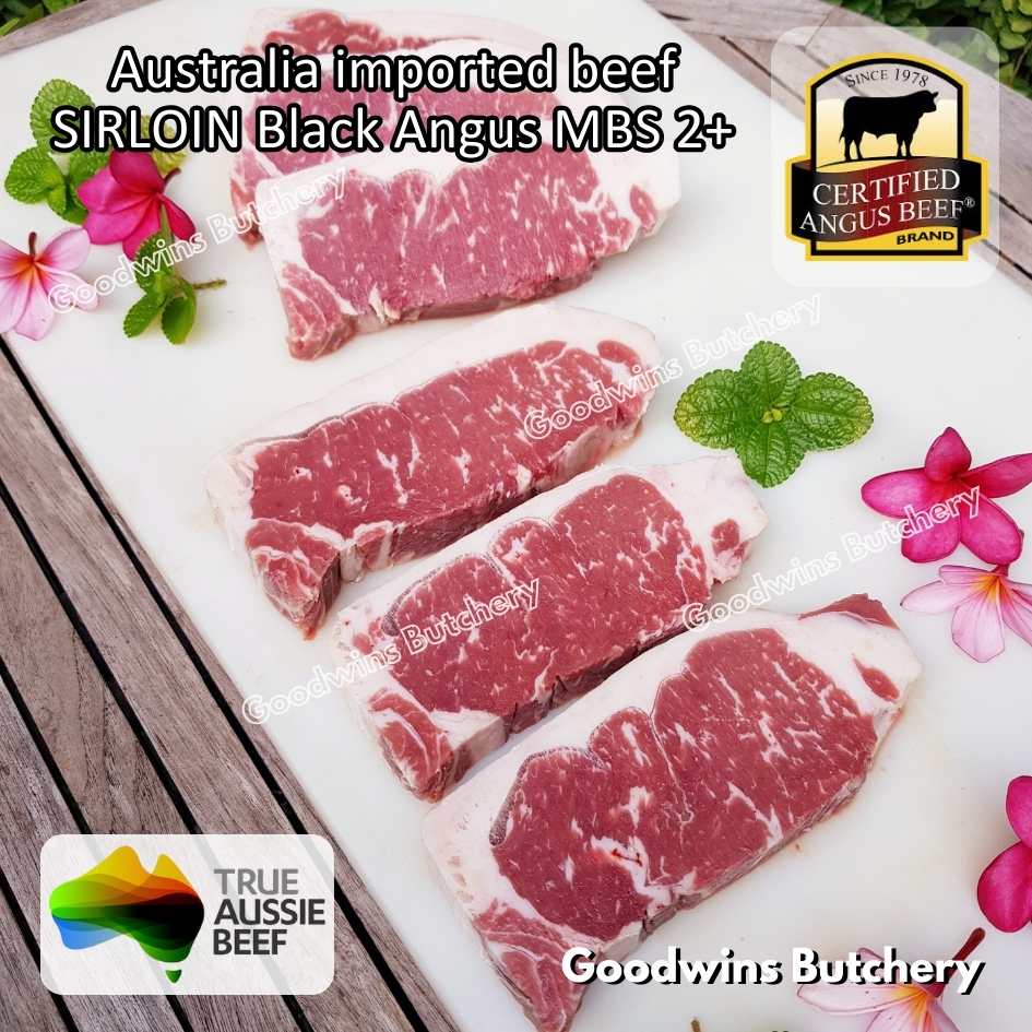 Beef SIRLOIN BLACK ANGUS marbling MB2+ steak cuts 350-900gr | Australia STEER (young cattle) Ebony / Jack's Creek | daging sapi has luar Striploin New York strip frozen - Image 26
