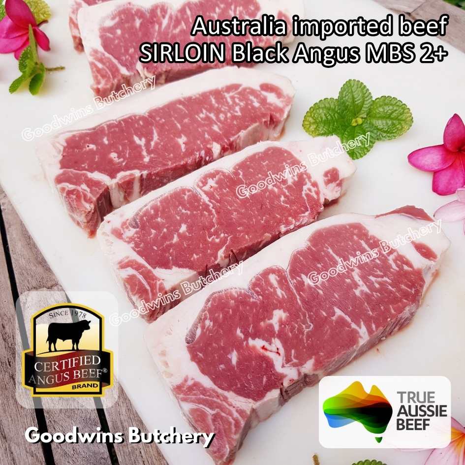 Beef SIRLOIN BLACK ANGUS marbling MB2+ steak cuts 350-900gr | Australia STEER (young cattle) Ebony / Jack's Creek | daging sapi has luar Striploin New York strip frozen - Image 31