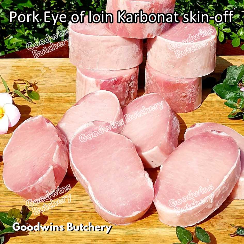 Pork EYE OF LOIN SKIN OFF Local Premium | FRESHLY DICED DADU CUTS 2cm 1kg | Sirloin Karbonat has luar babi tanpa kulit beku frozen - Image 30