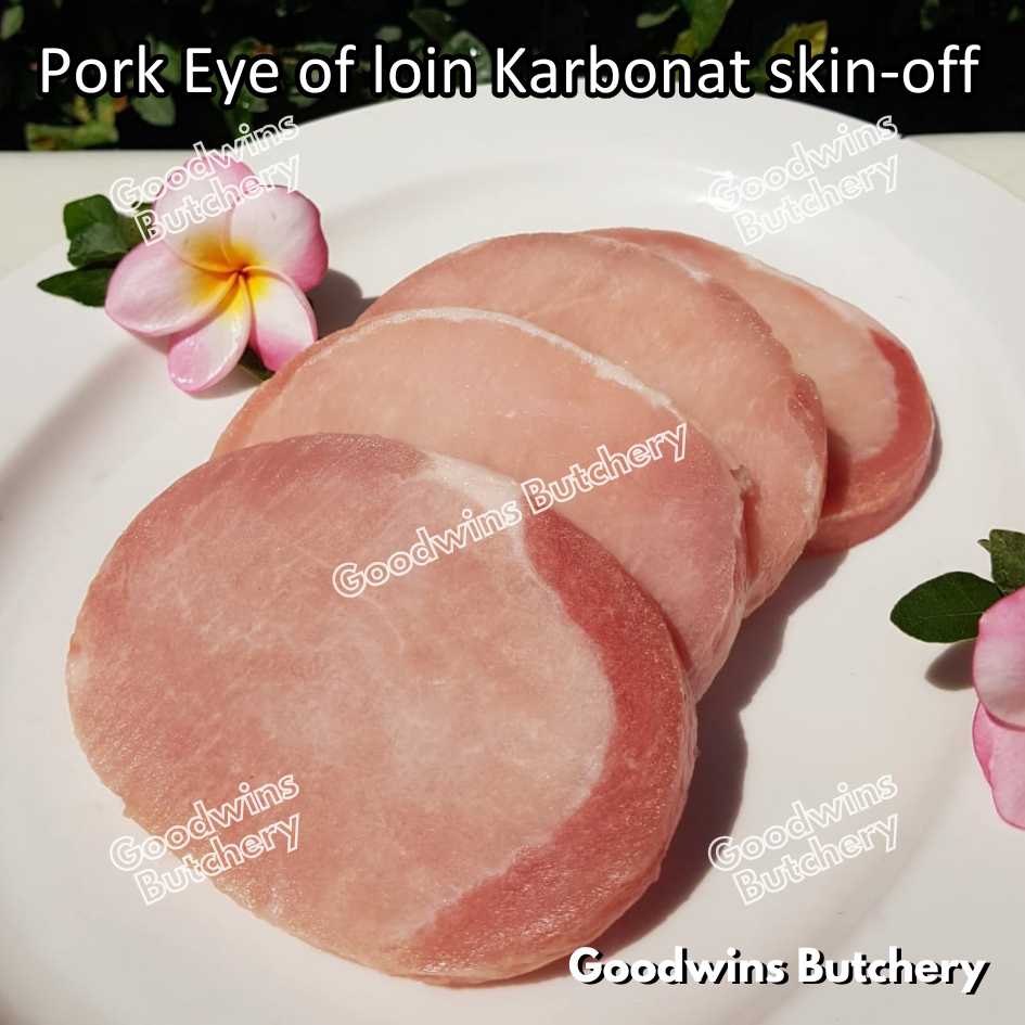 Pork EYE OF LOIN SKIN OFF Local Premium | FRESHLY DICED DADU CUTS 2cm 1kg | Sirloin Karbonat has luar babi tanpa kulit beku frozen - Image 28