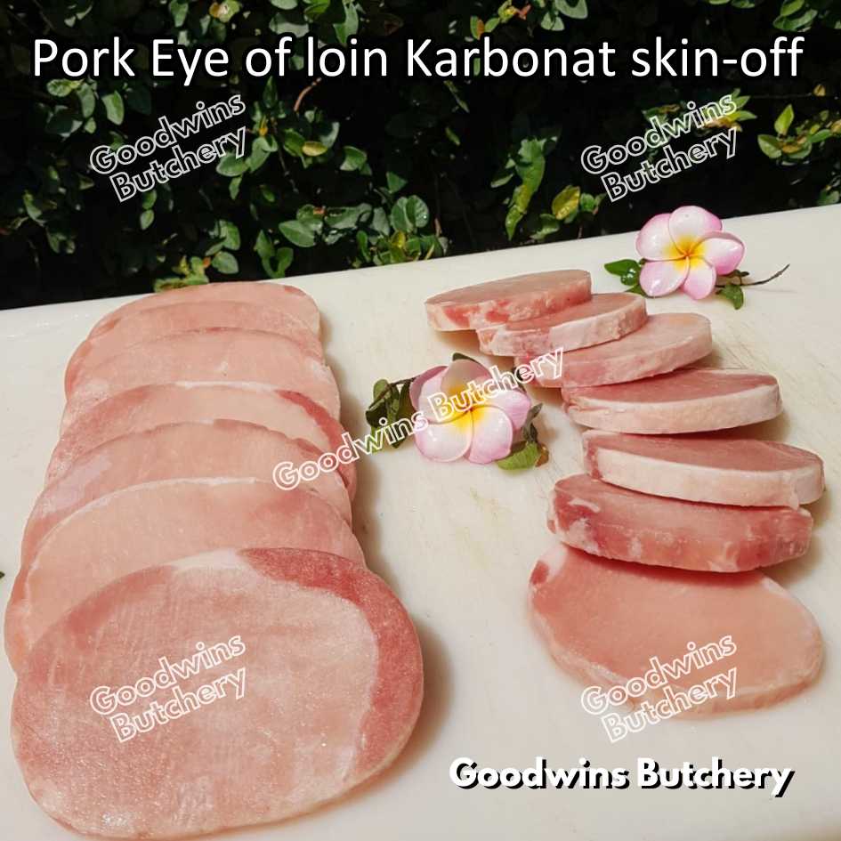 Pork EYE OF LOIN SKIN OFF Local Premium | FRESHLY DICED DADU CUTS 2cm 1kg | Sirloin Karbonat has luar babi tanpa kulit beku frozen - Image 26