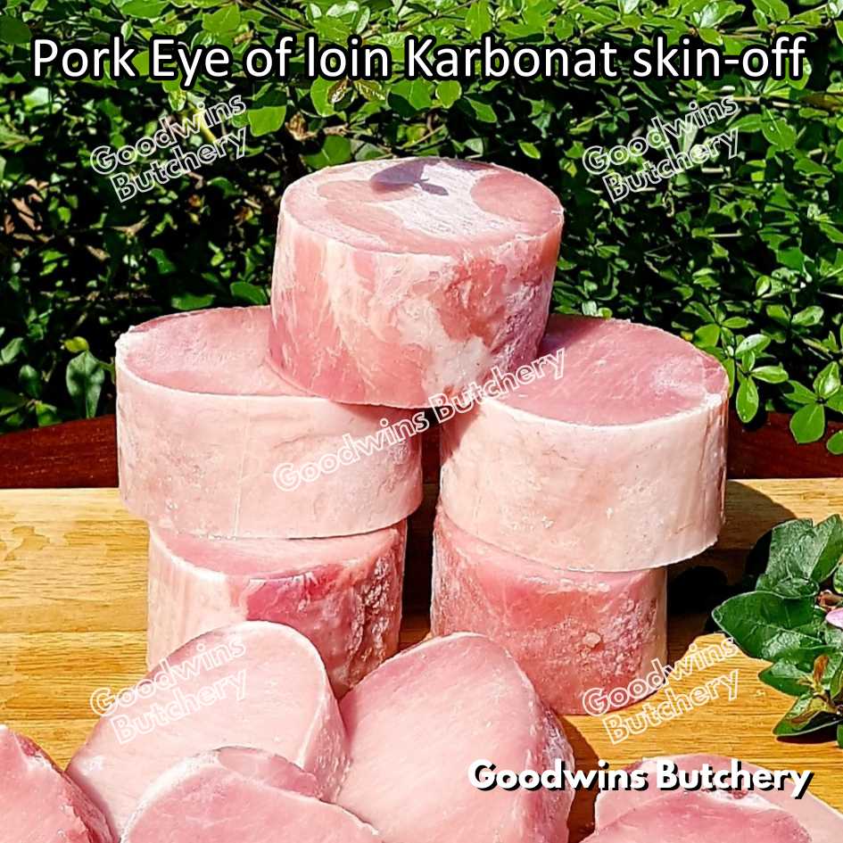 Pork EYE OF LOIN SKIN OFF Local Premium | FRESHLY DICED DADU CUTS 2cm 1kg | Sirloin Karbonat has luar babi tanpa kulit beku frozen - Image 17