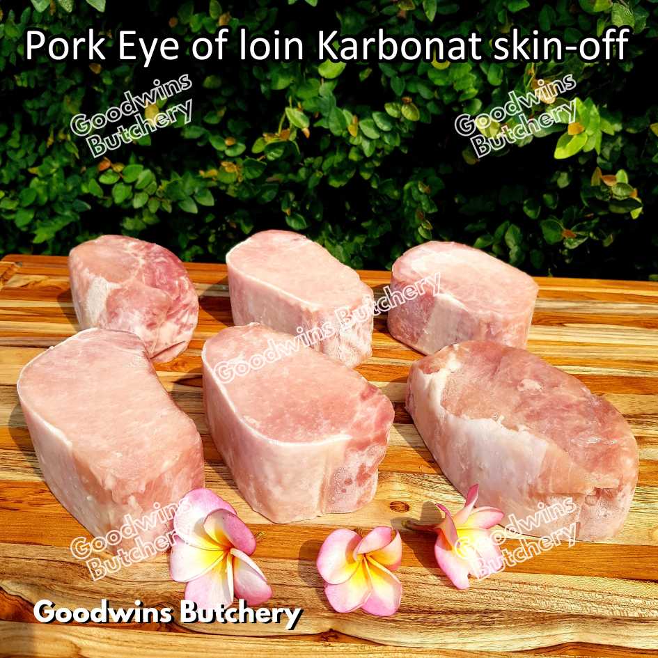 Pork EYE OF LOIN SKIN OFF Local Premium | FRESHLY DICED DADU CUTS 2cm 1kg | Sirloin Karbonat has luar babi tanpa kulit beku frozen - Image 13