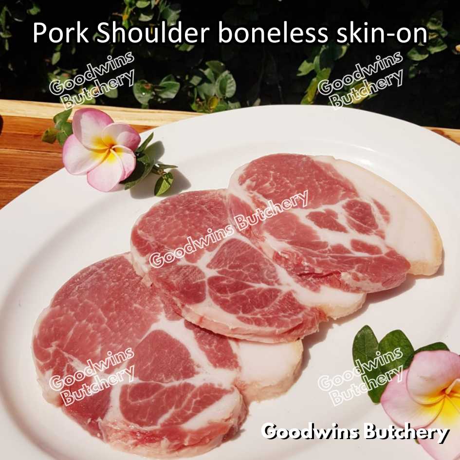 Pork shoulder boneless with skin on Local Premium WHOLE CUT UTUH 3.5kg/pc | kapsim babi collar boston-butt frozen - Image 23