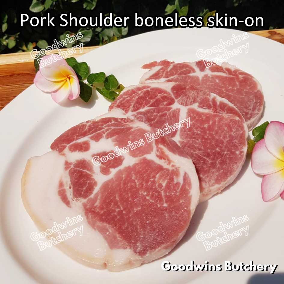 Pork shoulder boneless with skin on Local Premium WHOLE CUT UTUH 3.5kg/pc | kapsim babi collar boston-butt frozen - Image 21