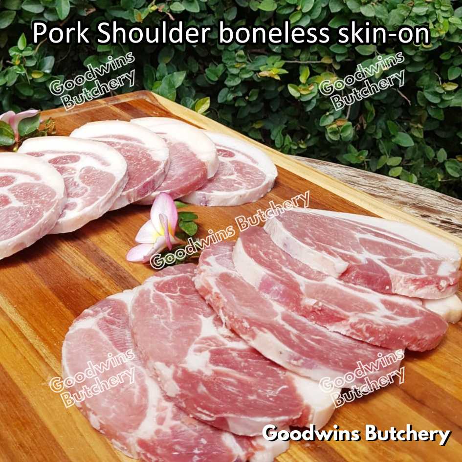 Pork shoulder boneless with skin on Local Premium WHOLE CUT UTUH 3.5kg/pc | kapsim babi collar boston-butt frozen - Image 20