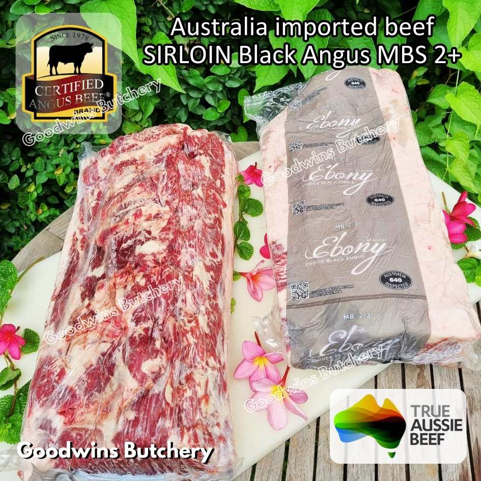 Beef SIRLOIN BLACK ANGUS marbling MB2+ steak cuts 350-900gr | Australia STEER (young cattle) Ebony / Jack's Creek | daging sapi has luar Striploin New York strip frozen - Image 29