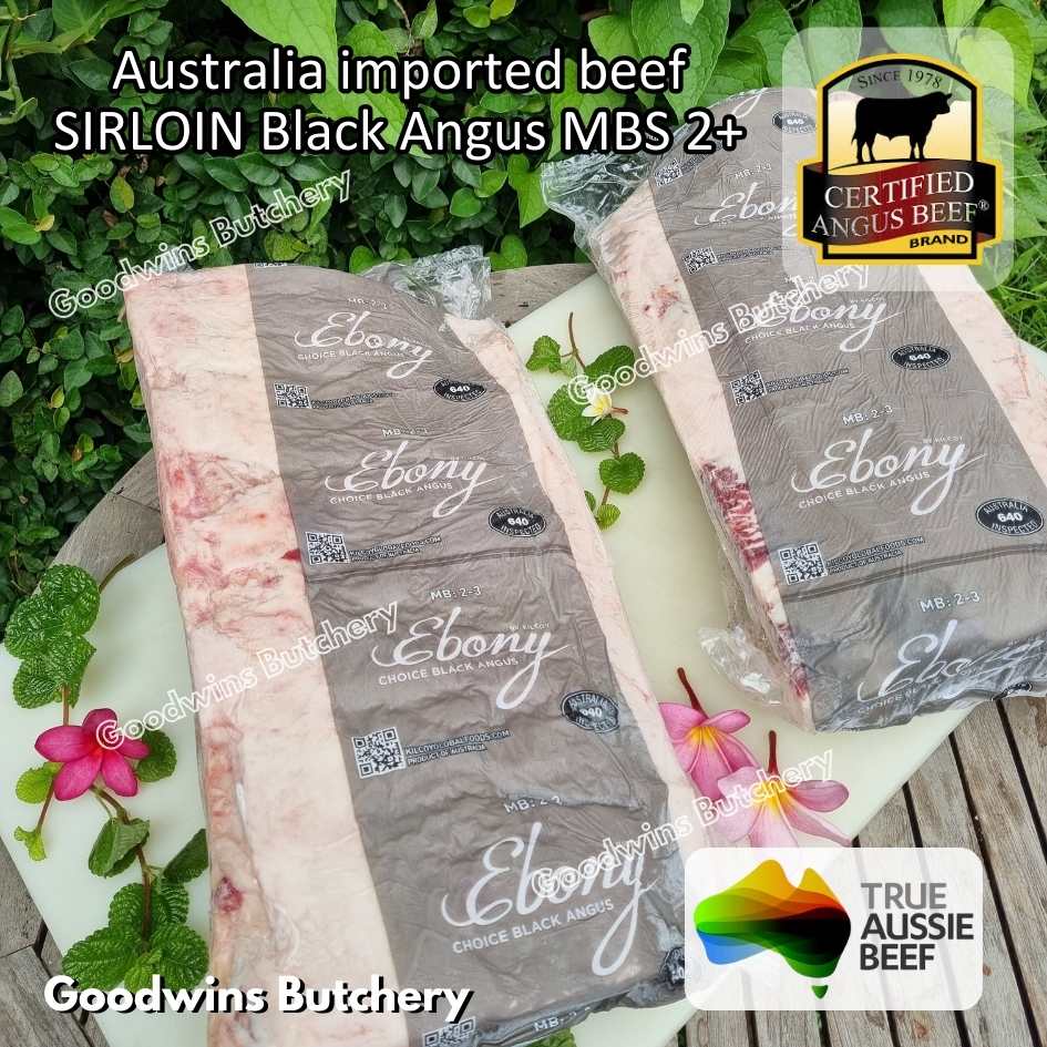 Beef SIRLOIN BLACK ANGUS marbling MB2+ steak cuts 350-900gr | Australia STEER (young cattle) Ebony / Jack's Creek | daging sapi has luar Striploin New York strip frozen - Image 24