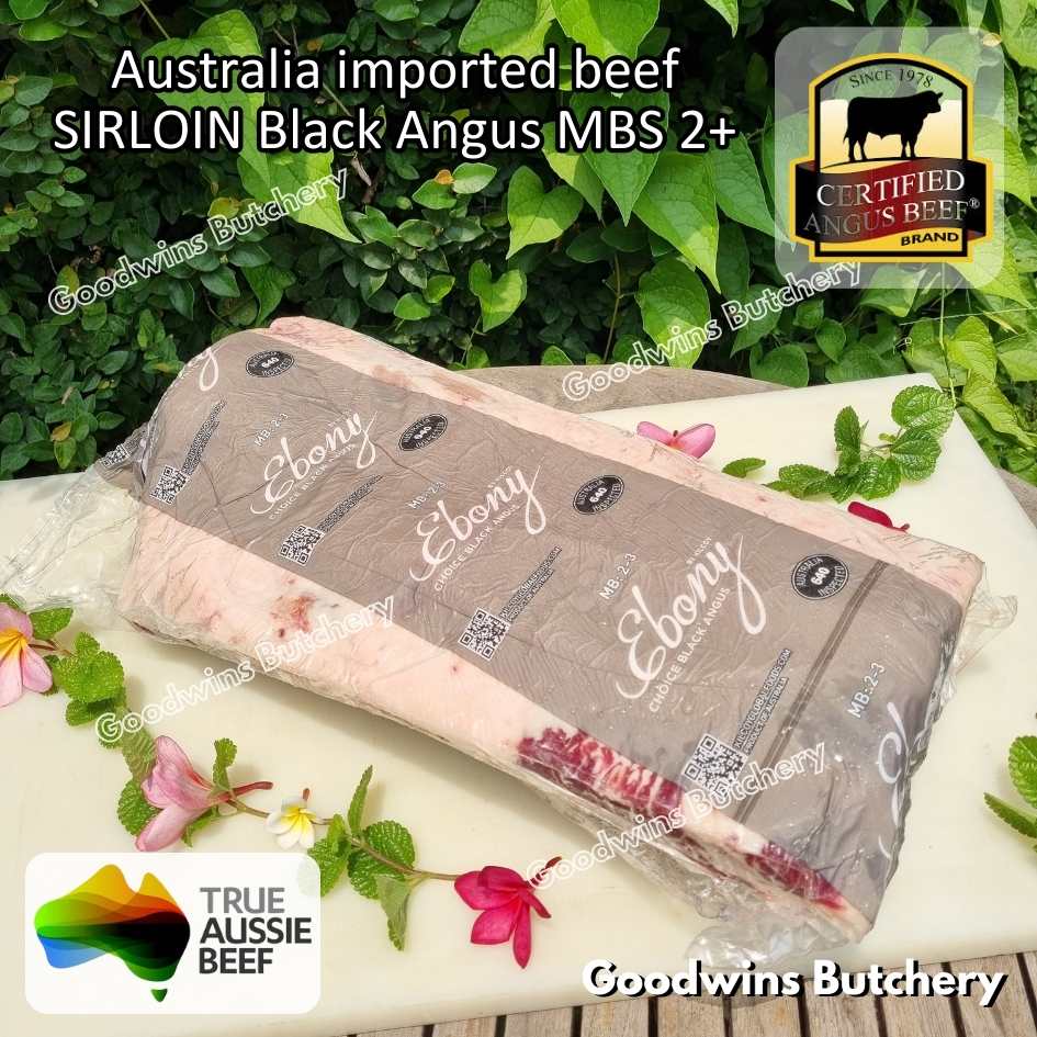 Beef SIRLOIN BLACK ANGUS marbling MB2+ steak cuts 350-900gr | Australia STEER (young cattle) Ebony / Jack's Creek | daging sapi has luar Striploin New York strip frozen - Image 54