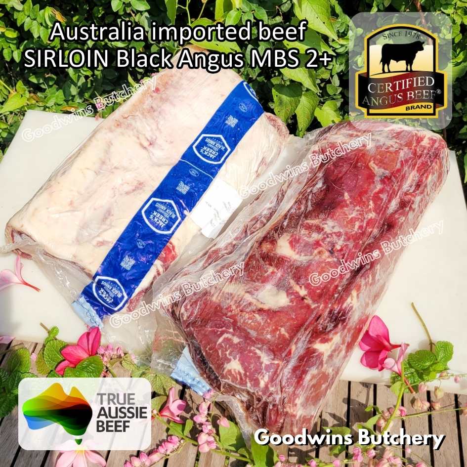 Beef SIRLOIN BLACK ANGUS marbling MB2+ steak cuts 350-900gr | Australia STEER (young cattle) Ebony / Jack's Creek | daging sapi has luar Striploin New York strip frozen - Image 48