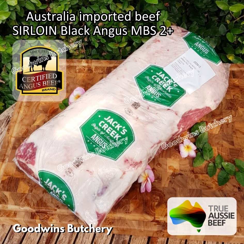 Beef SIRLOIN BLACK ANGUS marbling MB2+ steak cuts 350-900gr | Australia STEER (young cattle) Ebony / Jack's Creek | daging sapi has luar Striploin New York strip frozen - Image 45