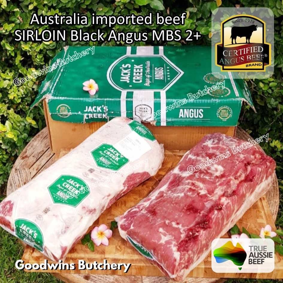 Beef SIRLOIN BLACK ANGUS marbling MB2+ steak cuts 350-900gr | Australia STEER (young cattle) Ebony / Jack's Creek | daging sapi has luar Striploin New York strip frozen - Image 47