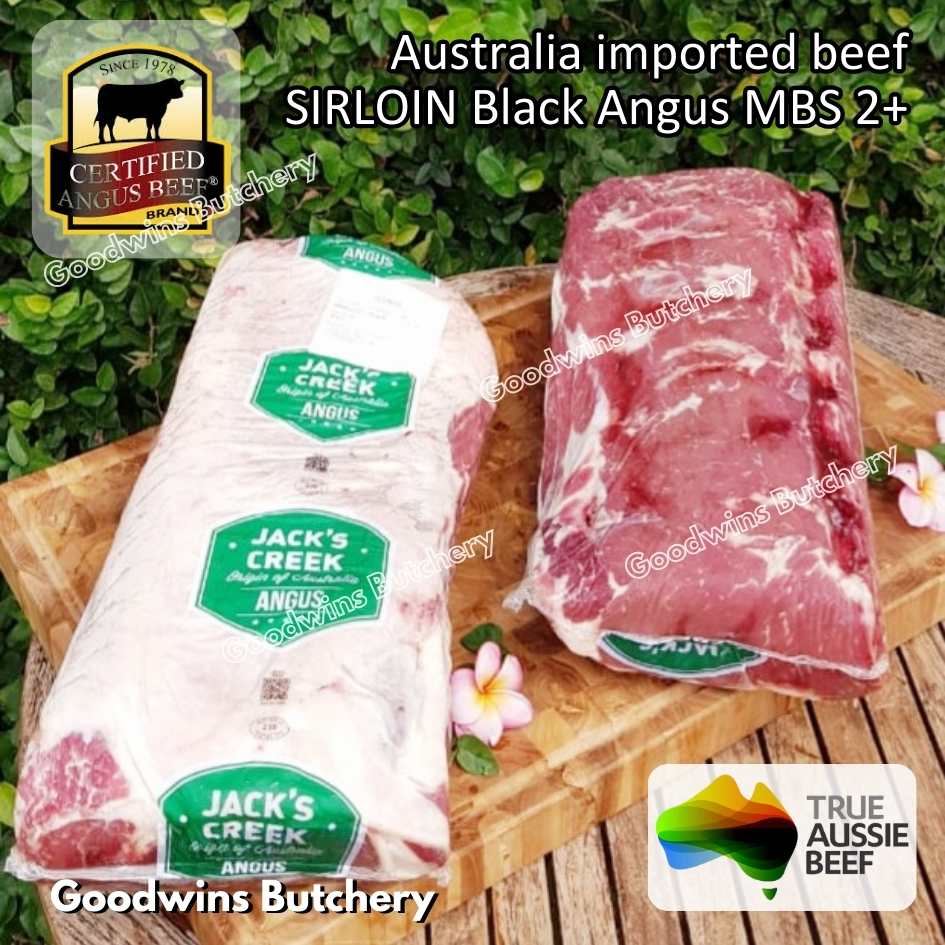 Beef SIRLOIN BLACK ANGUS marbling MB2+ steak cuts 350-900gr | Australia STEER (young cattle) Ebony / Jack's Creek | daging sapi has luar Striploin New York strip frozen - Image 46