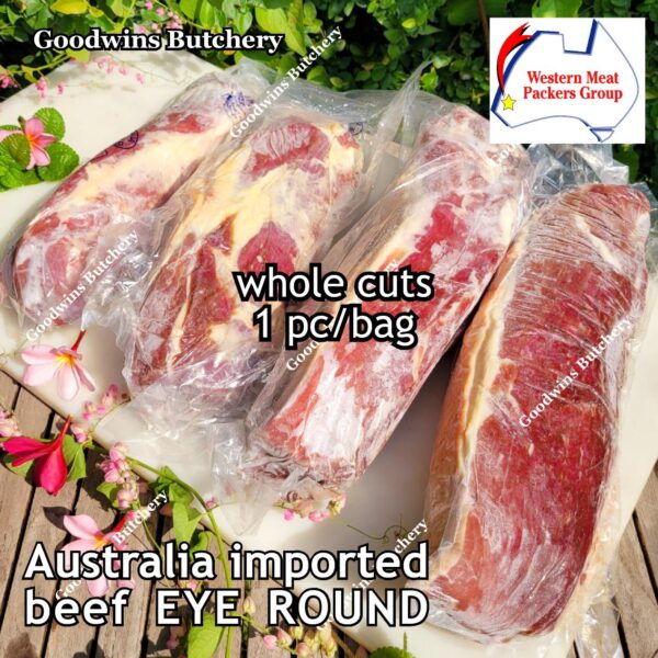 Beef EYE ROUND schnitzel steak cuts 1.2kg | Brazil FRIBOI FRIGON Australia WMPG Angus JACK'S CREEK US choice SWIFT IBP daging sapi import gandik lagarto eyeround frozen - Image 35