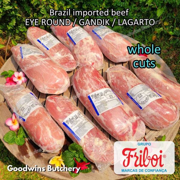 Beef EYE ROUND schnitzel steak cuts 1.2kg | Brazil FRIBOI FRIGON Australia WMPG Angus JACK'S CREEK US choice SWIFT IBP daging sapi import gandik lagarto eyeround frozen - Image 32