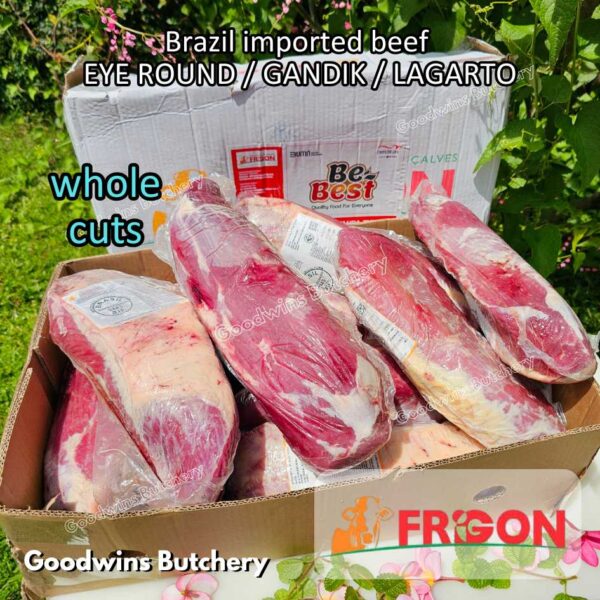 Beef EYE ROUND schnitzel steak cuts 1.2kg | Brazil FRIBOI FRIGON Australia WMPG Angus JACK'S CREEK US choice SWIFT IBP daging sapi import gandik lagarto eyeround frozen - Image 31