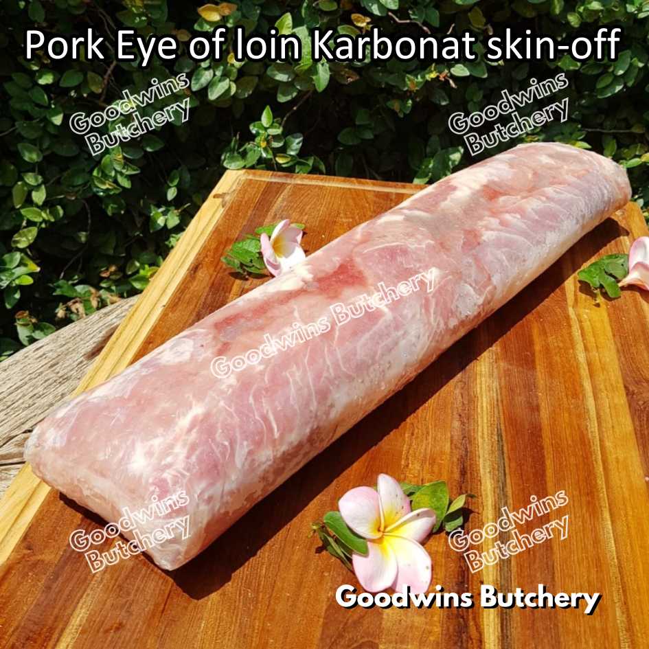 Pork EYE OF LOIN SKIN OFF Local Premium | FRESHLY DICED DADU CUTS 2cm 1kg | Sirloin Karbonat has luar babi tanpa kulit beku frozen - Image 22