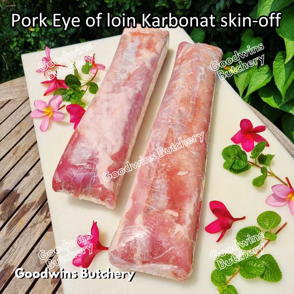 Pork EYE OF LOIN SKIN OFF Local Premium | FRESHLY DICED DADU CUTS 2cm 1kg | Sirloin Karbonat has luar babi tanpa kulit beku frozen - Image 47