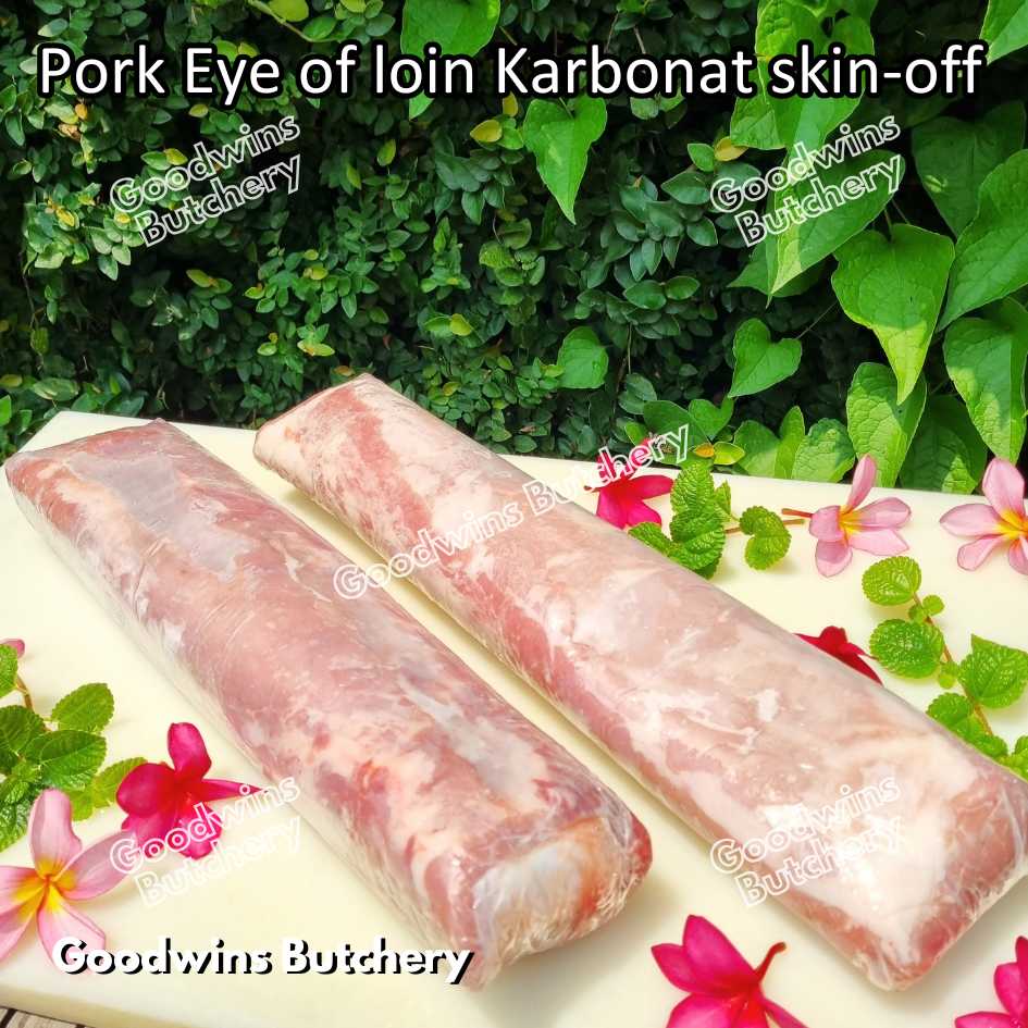 Pork EYE OF LOIN SKIN OFF Local Premium | FRESHLY DICED DADU CUTS 2cm 1kg | Sirloin Karbonat has luar babi tanpa kulit beku frozen - Image 31
