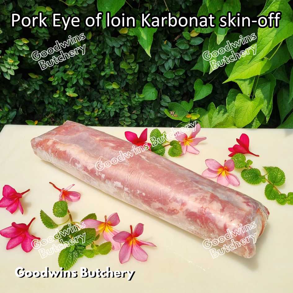 Pork EYE OF LOIN SKIN OFF Local Premium | FRESHLY DICED DADU CUTS 2cm 1kg | Sirloin Karbonat has luar babi tanpa kulit beku frozen - Image 27