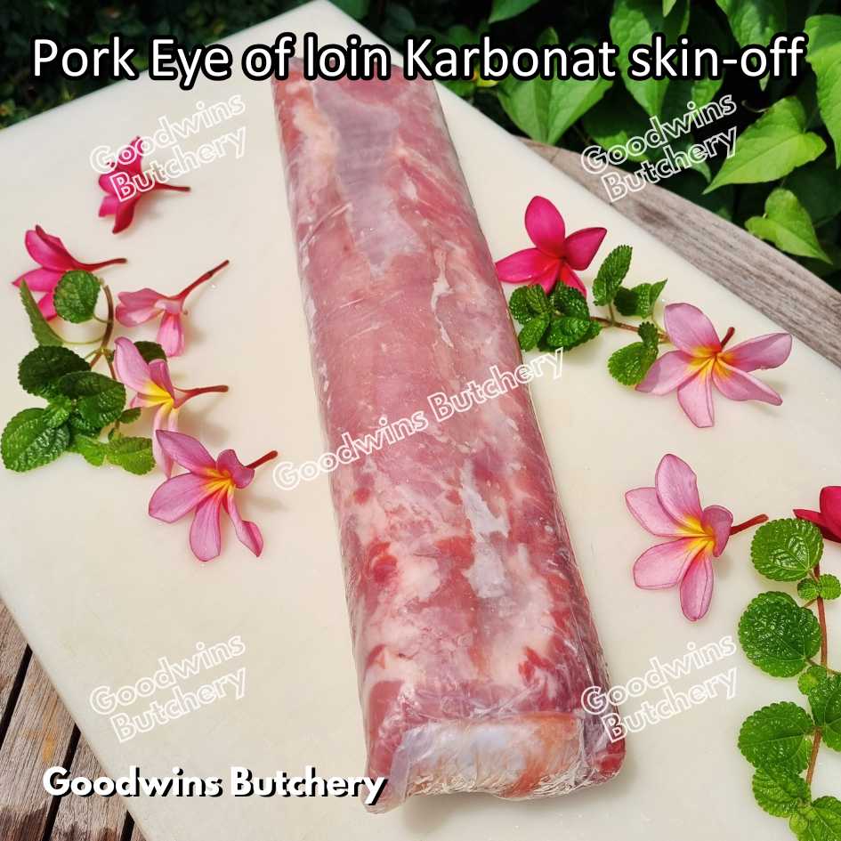 Pork EYE OF LOIN SKIN OFF Local Premium | FRESHLY DICED DADU CUTS 2cm 1kg | Sirloin Karbonat has luar babi tanpa kulit beku frozen - Image 46